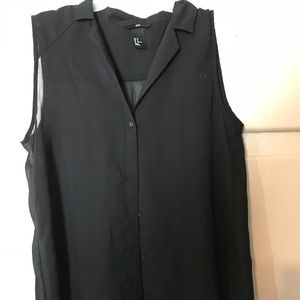 H & M sheer blouse